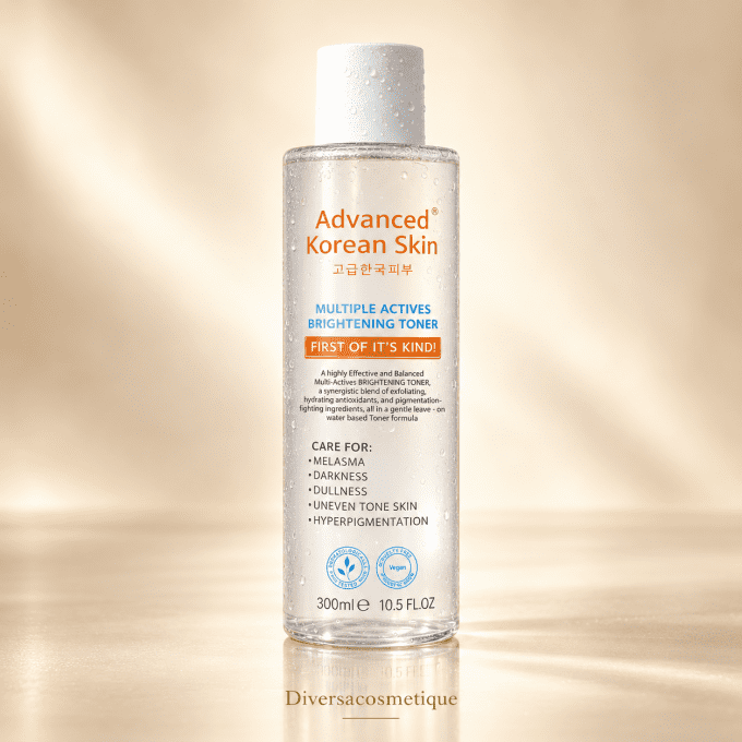 Advanced Korean Skin – Multiple Actives Brightening Toner Éclat 300 ml