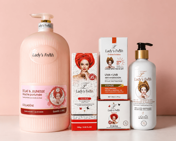 Routine Complète Lady’s Fresh Éclat  Jeunesse – 5 Soins Visage et Corps