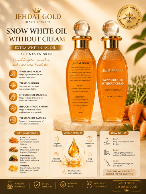 JEHDAT GOLD – Snow White Oil Without Cream