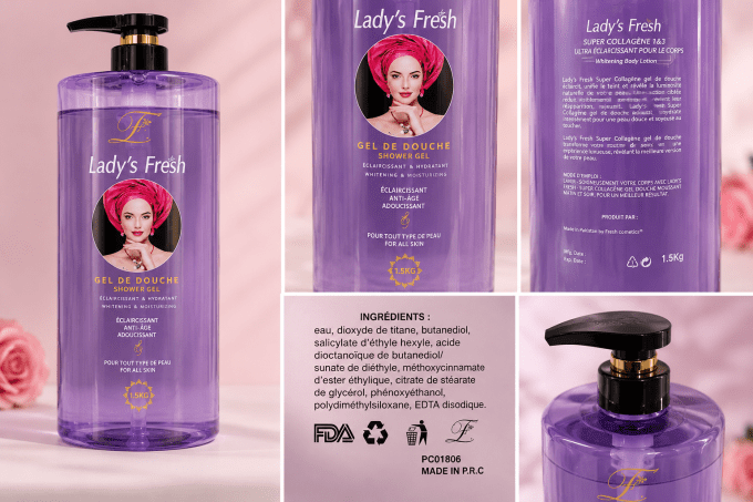 LADY’S FRESH GEL DOUCHE ÉCLAIRCISSANT