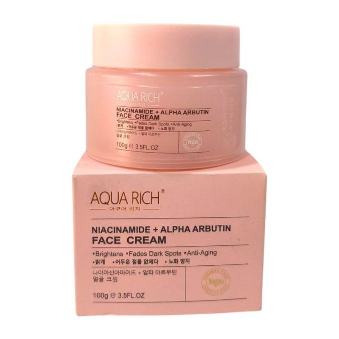 Aqua Rich Niacinamide and Alpha Arbutin Face Cream – 100g