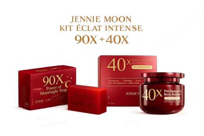 JENNIE MOON KIT ÉCLAT INTENSE SAVON 90X  CRÈME 40X