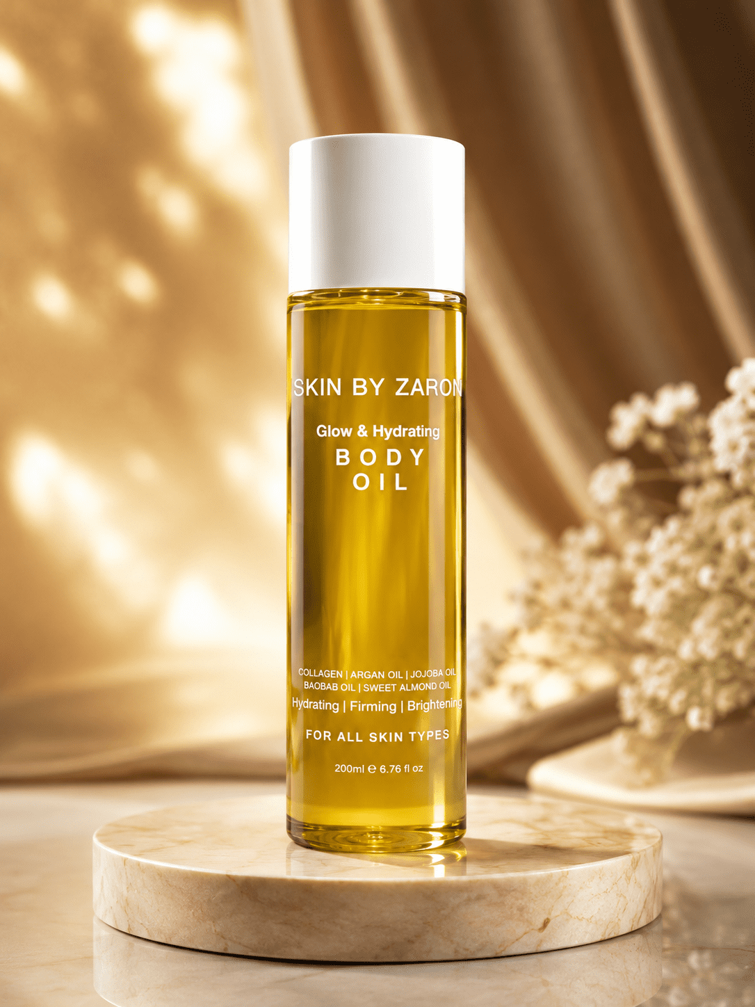 Skin by Zaron Glow & Hydrating Body Oil – 200 ml