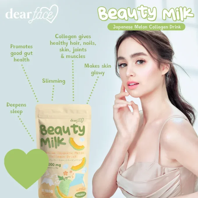 DEAR FACE – BEAUTY MILK MELON PREMIUM 180g