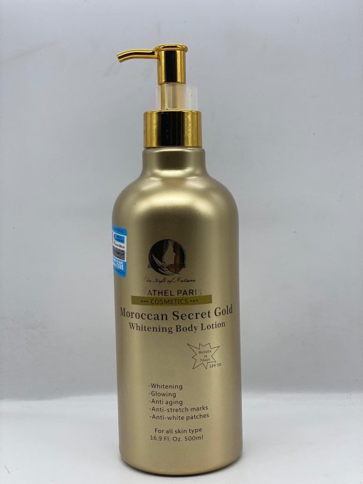 La lotion coLait Corporel L'Or Moroccan Secret  BATHEL PARIS