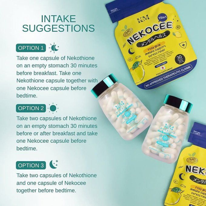 NEKOTHIONE + NEKOCEE – PACK COMPLÉMENTS JOUR & NUIT