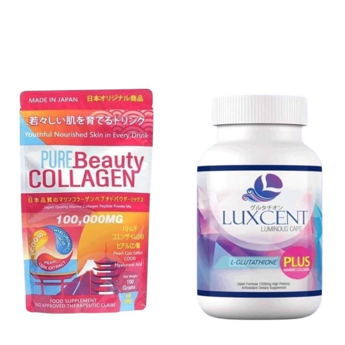 Duo Luxcent L-glutathion + Pure Beauty Collagen