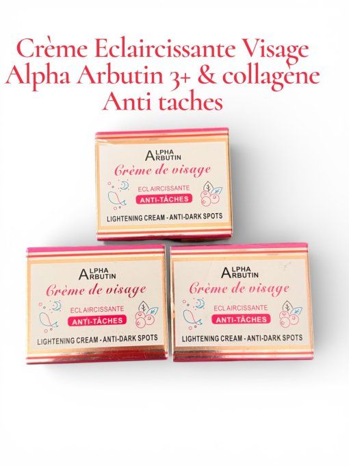 Alpha Arbutin 3+ Crème Visage Ultra Éclaircissante 20g  Anti-taches • Anti-imperfections 