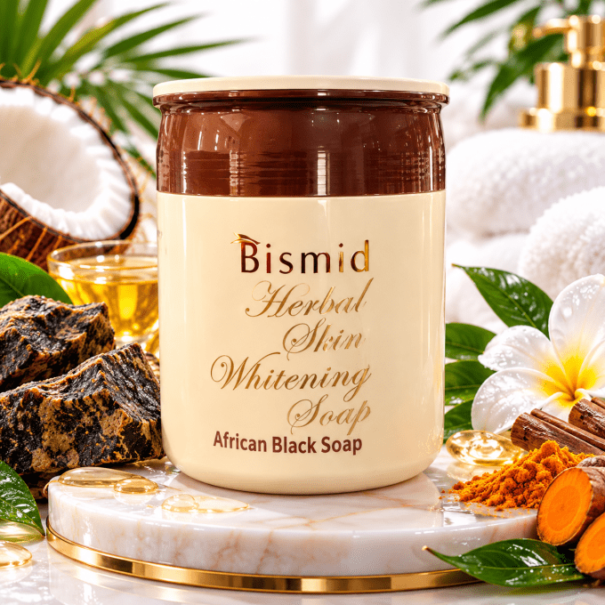 Bismid Herbal Skin Whitening Black Soap