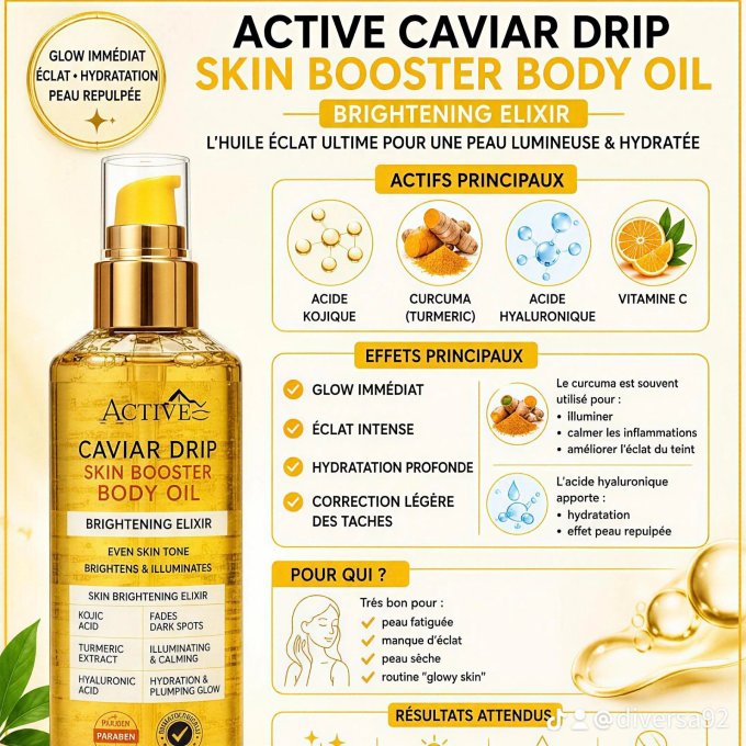 Active Care  Overtone Body Oil – Huile Corps Éclat - Copie