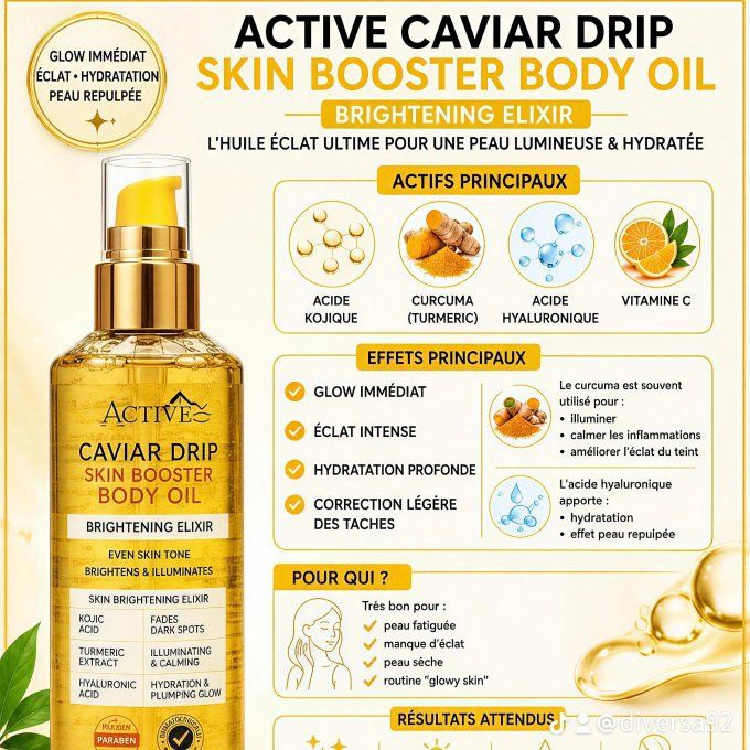 Active Care  Overtone Body Oil – Huile Corps Éclat
